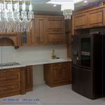 پروژه کابینت پلی وود با تلفیق چوب نراد و صفحه کُرین