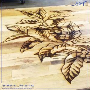 حکاکی و برش لیزری روی چوب