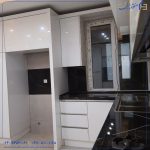 کابینت دو کد از هایگلاس سفید