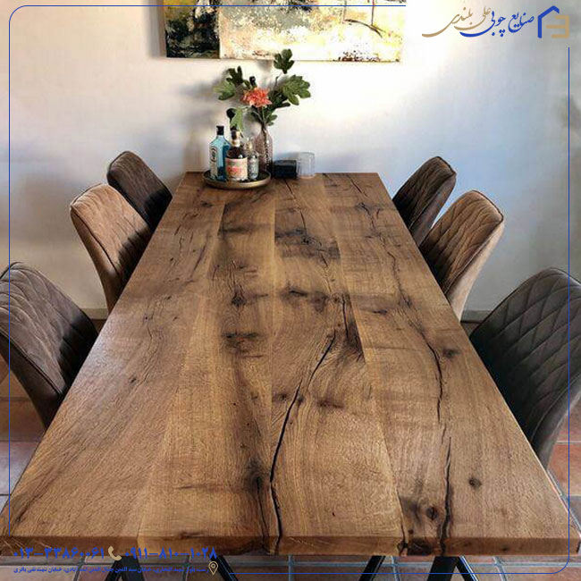 میز ناهارخوری چوبی