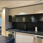 کابینت هایگلاس مات مشکی