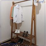 آویز لباس تمام چوبی