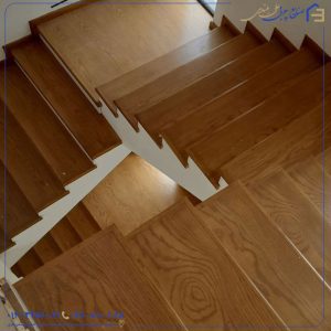 ساخت راه پله چوبی با طراحی حرفه‌ای