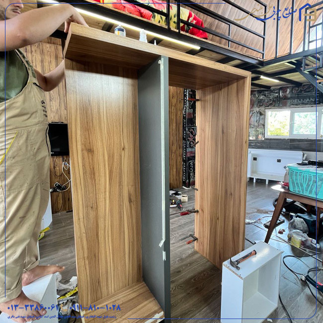 طراحی، ساخت و نصب کابینت برای آشپزخانه کوچک