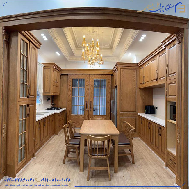🍂 آشپزخانه‌ای از جنس چوب، گرما و سادگی در قلب خونه