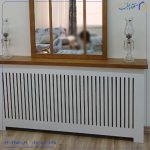 کاور شوفاژ و آینه طرح پنجره چوبی