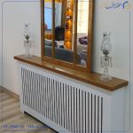 کاور شوفاژ و آینه طرح پنجره چوبی