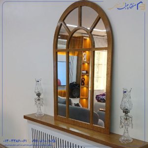 کاور شوفاژ و آینه طرح پنجره چوبی