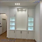 بازسازی کامل کمد دیواری، کابینت ممبران آشپزخانه، ویترین و درب‌های نراد | اجرای تخصصی