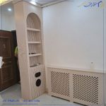 دکور خم و کمد دیواری + باکس شوفاژ؛ تلفیق هنر و کارایی در دکوراسیون مدرن