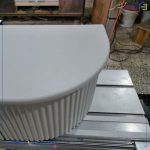 میز TV با روکش وکیوم و طرح میله‌ای؛ انتخابی مدرن و شیک برای دکوراسیون منزل | صنایع چوبی علی بلندی