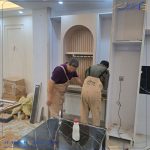 نصب تخصصی کابینت آشپزخانه و کمد دیواری خم؛ هنر دقت در اجرای انحنا