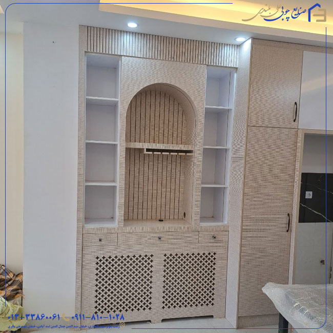 دکور خم و کمد دیواری + باکس شوفاژ؛ تلفیق هنر و کارایی در دکوراسیون مدرن
