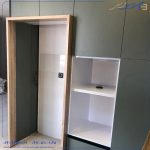 کابینت سبز لاجوردی لاکچری برای آشپزخانه کوچک؛ انتخاب شیک و مدرن ۲۰۲۶