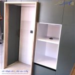 کابینت سبز لاجوردی لاکچری برای آشپزخانه کوچک؛ انتخاب شیک و مدرن ۲۰۲۶